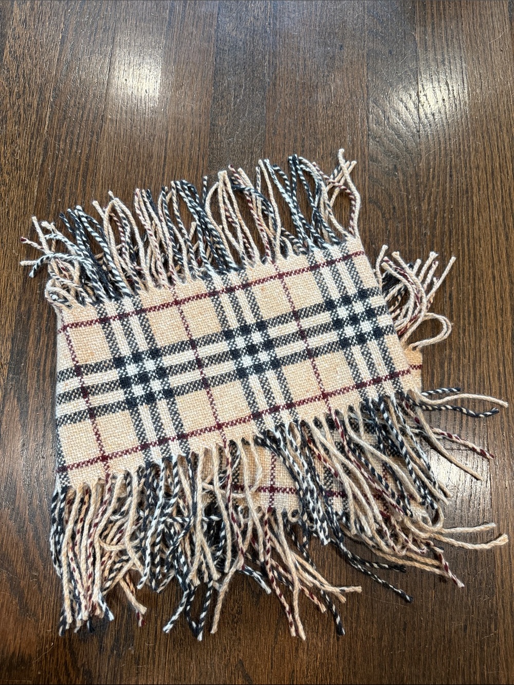 Burberry Classic Plaid Fringe Women’s Scarf - Beige and Black